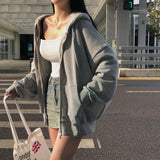 [BELLIDE MADE] Spring ver, two-way overfit zip-up hoodie