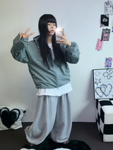 ダウンピンタックバルーンコットンソフティーロングパンツ 🩶🤎🖤3COLOR