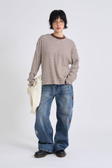 Lenny waffle crop long sleeve