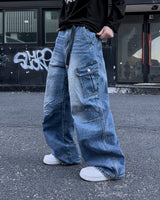 Baren Dart Wide Cargo Jeans