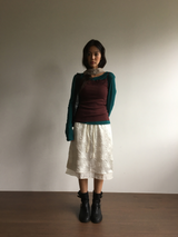 Reverse Rose Skirt (2color)