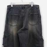 Destroyed Camouflage Denim Pants