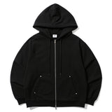 RIVET POCKET HOODIE ZIP-UP