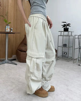 Eppen pintuck wide cargo pants