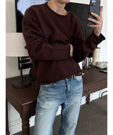 [CROP ITEM] Lams wool crop knit(4color)