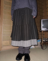 (2color) Daisy Dot Cancan Layered Long Skirt