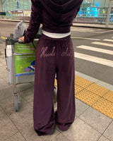 [ORIGINAL]ロイ ソフト リブド ピンタック スウェットパンツ