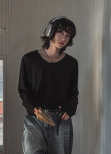 Soleil U-neck cable knit