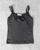 DUAL SHIRRING LAYERED CAMI