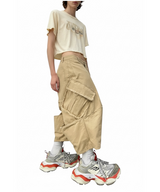 VTG BACK BOOTS CARGO SHORTS_BEIGE