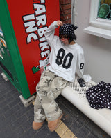 [UNISEX] ピンタックカーモカーペンターワイドパンツ