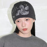 Egg Angel Beanie - CHARCOAL