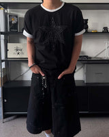 PDワンスターダブルスリーブショートスリーブTシャツ