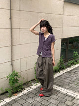 Lanie Summer Wide String Cotton Banding Pants