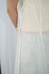 ファイン パターンド メッシュドレス (Ivory)