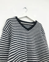 [MD Pick] カレンストライプⅤネックニット (3color)