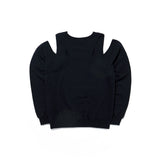 True Cut out Sweatshirts_Black