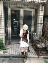 ヌナエレイヤードレーススリーブ