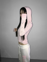 cupid striped hoodie(2 color)  