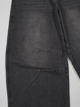 (UNISEX) ピンタックワイドデニムパンツ