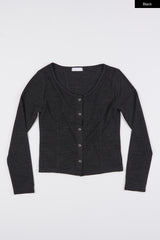 Vanilla slab snap cardigan
