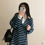 Lao Rouge Fit Color Collar Danjara Sweatshirt T-shirt
