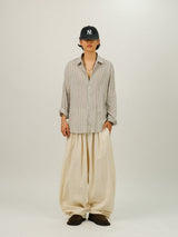 PM Linen Stripe Loose Fit Shirt