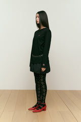 COLLECTION SUEDE PUMPKIN SKIRT [CHARCOAL]