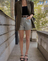 Ble denim shorts (including belt)