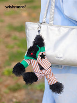 Cute creative bag plush doll pendant keychain