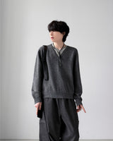 Spin Layered V-Neck Knit