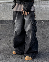 Flip Wide Denim Cargo Pants