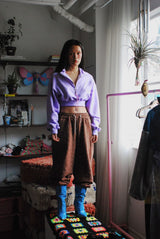 smile winter pants brown