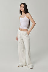 Be clear sleeveless, White