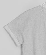 [unisex] スズナ ベーシック カラーマッチング ロールアップショートスリーブTシャツ