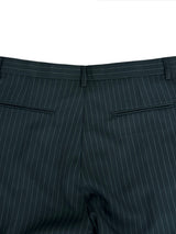 Hook pin-tuck stripe trousers 3color