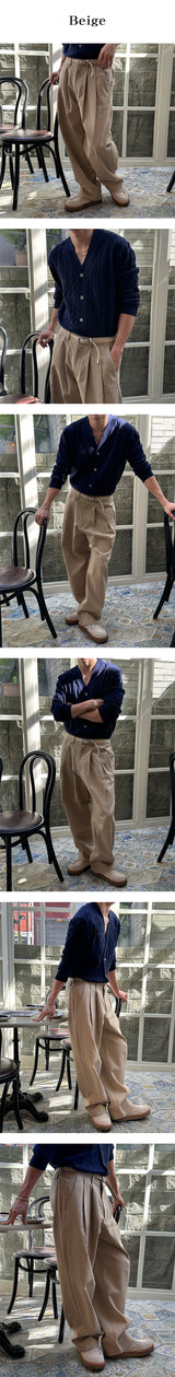 [F/W] Warm half banding pants(6color)