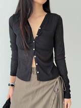 breeze button cardigan