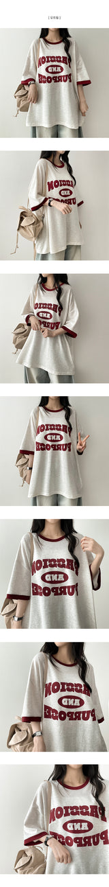 Tello color overfit short sleeve tee