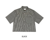 Fury Seersucker クロップ半袖シャツ