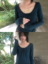 vinted lace tee