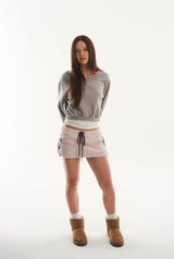 Mix logo sweatshirt - gray