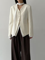 Lien V-Neck Tie Blouse