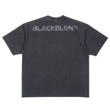 BBD 隠しスローガン ピグメント Tシャツ (チャコール)