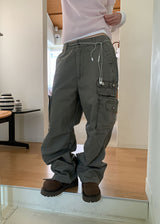 (UNISEX) FIELD BUTTON CARGO PANTS (3color)