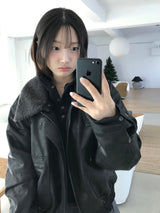 Crack Leather Mustang Jacket (2 colors)