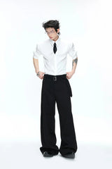 Satin Draped Shirt