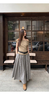 Khaki Collection オーバーサイズショルダー 半袖Tシャツ