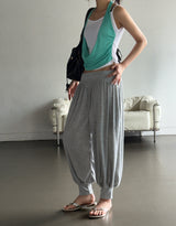 Relaxie Harem Yoga Ribbed Capri Pants 3color
