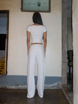 Bake Slim Pants (White)